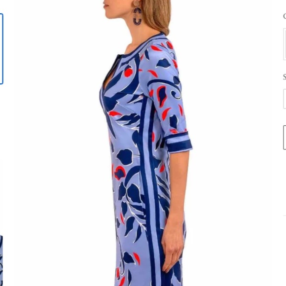 NWT Gretchen Scott Jersey Split Neck Dress - Picture 6 of 6